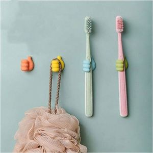 Wholesale Creative Thumbs-up Multifunctional Sticky <strong>Wall</strong> <strong>Hook</strong> <strong>Key</strong> <strong>Hook</strong> Holder <strong>Wall</strong> Hangers Self Adhesive Thumb <strong>Hook</strong> - Product Image 4