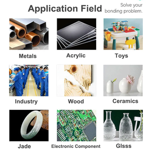 Adhesivo de cianoacrilato superpegamento instantáneo de albinismo de bajo olor de 20g 414 para caucho plástico metálico - Product Image 5