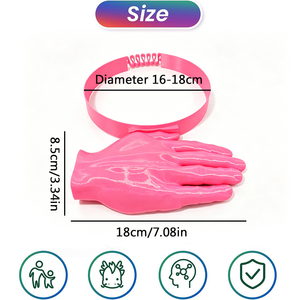 Casquette Pare-Soleil Amusante en Forme de Mains, Nouveauté Imprimée en <span class=keywords><strong>3D</strong></span>, Bandeau Pare-Soleil Mains Libres, Idéale pour l'Extérieur, la Plage, les Festivals, Cadeau Drôle pour Adultes - Product Image 2