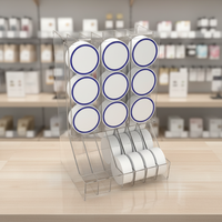 Étagère de présentation en plastique personnalisée, moderne, de luxe, écologique, légère, résistante à l'eau, pour magasin de tabac