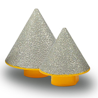 Pexmientas brasé diamant trou alésage foret carrelage pierre céramique chanfrein roue diamant meulage tête chanfrein peu