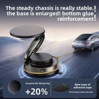 Support de Téléphone Pliable et Multifonctionnel Rotatif en Gros, Fixation Magnétique à Suspension par Ventouse pour Navigation Automobile, Extrusion Plastique