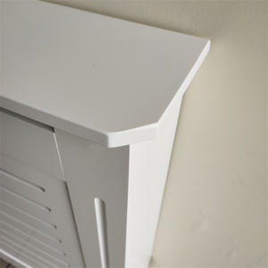 Cubierta de radiador de MDF, armario de calefacción blanco para decoración del hogar - Product Image 5