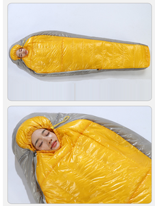 Saco de Dormir de Plumas para Adultos, Inverno, Acolchoado, À Prova de Frio, Acampamento ao Ar Livre, Unissex, Quente, 90% Plumas de Pato, Saco de Dormir para Exterior - Product Image 5