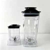 Mixeur-Blender 2-en-1 8500W 2,5L avec Moteur en Cuivre Pur et Acier Inoxydable, Hachoir à Viande Commercial et Domestique