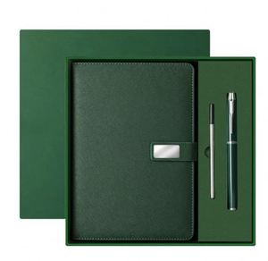 Promotional Luxury Gift Items Notebook A5 Leather Journal Customized Business Office Diary Corporate Gift Set With <b>Pen</b> - Product Image 3