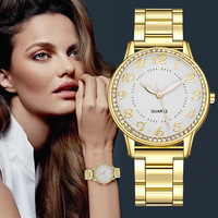 Montre numérique à quartz en acier inoxydable pour homme et femme, boîtier en alliage, style mode luxe, cadeau couple, style professionnel
