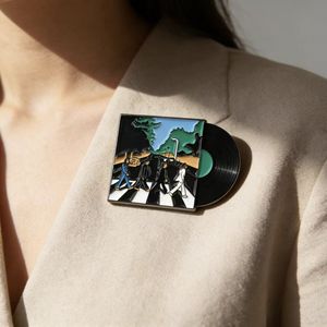 Pin Esmaltado de Vinilo Abbey <span class=keywords><strong>Road</strong></span>, Broche Retro de Álbum de Banda de Rock - Product Image 6