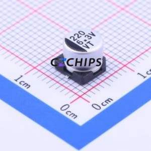 ตัวเก็บประจุอิเล็กโทรไลต์อะลูมิเนียมแบบ SMD รุ่น VT0J221ME054000CE0 ขนาด D6.3xL5.4 มม. 220uF 20% 6.3V 6.3 มม. - Product Image 1