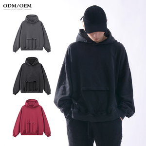Felpa con Cappuccio Oversize Unisex Personalizzata da Produttori di <span class=keywords><strong>Abbigliamento</strong></span>, 400 Gsm, Pesante, Lavata con Acido, Stile Vintage Streetwear - Product Image 1