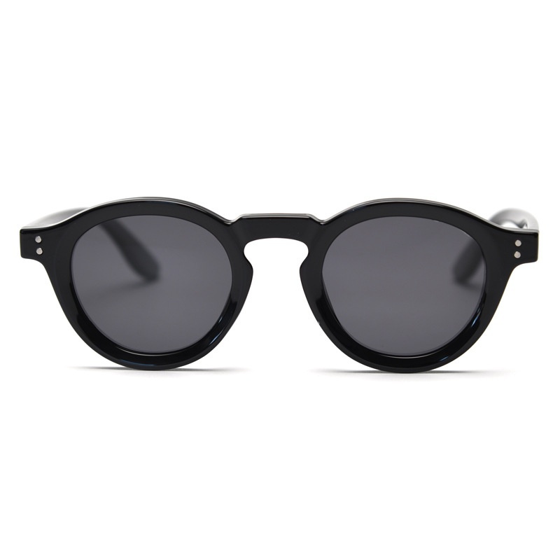Trendy Retro Tr90 Eyeglasses Frames Polarized Lenses Black  display picture 1