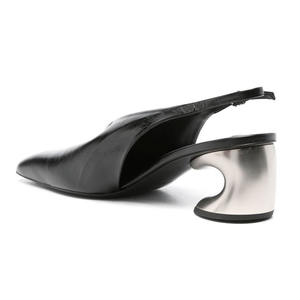 Tacchi a gancetto bassi personalizzati da donna <span class=keywords><strong>sandali</strong></span> a punta quadrata da donna con spalline posteriori causali da ufficio scarpe con Slingback piatte - Product Image 5