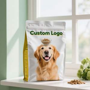Sac en PET à fond carré pour nourriture pour chien, refermable, film épais, qualité alimentaire, logo personnalisé imprimé - Product Image 4