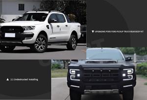 Auto Parts Facelift body kit para 2012-2021 Ford Ranger T8 actualización a 2018 F150 <span class=keywords><strong>Hulk</strong></span> - Product Image 5