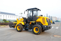 Chargeuse sur pneus diesel jaune 818H de 1,8 tonne avec godet de 1 m³ et composants essentiels haute performance certifiés CE