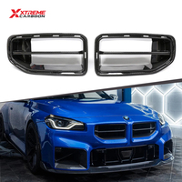 Grille de calandre avant en fibre de carbone sèche XTREME style MP pour BMW M2 G87, grille centrale supérieure du radiateur