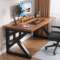 Table de jeu pour ordinateur moderne en gros, bureau PC avec base métallique noire, bureau de jeu