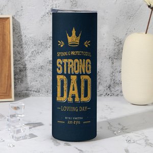 Vaso Térmico de Acero Inoxidable de 20oz Strong Dad, Personalizado con Foto, Aislamiento al Vacío, Diseño Personalizado - Product Image 4