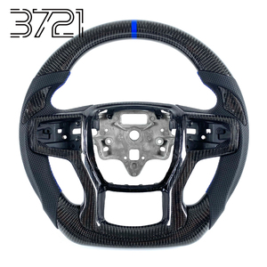 Volante de Cuero y Fibra de Carbono para Chevrolet Silverado 1500 2500 3500 GMC Sierra Tahoe Suburban Yukon, Interior 2019-2023 - Product Image 1