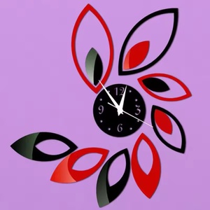 <strong>DIY</strong> Acrylic Mirror Wall <strong>Clock</strong> Flower Floral Needle Quartz <strong>Clock</strong> for Room Wall Decor Mirror Sticker Home Decor - Product Image 6