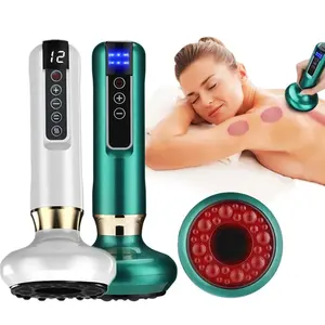 Oplaadbare Magnetische Kop Schrapen Apparaat Zuig Lichaam Elektrische Cupping Guasha Massager