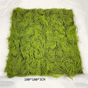 Cinese durevole ed ecologico simulazione naturale pianta verde prato 1m muro di erba di muschio artificiale per la decorazione del giardino