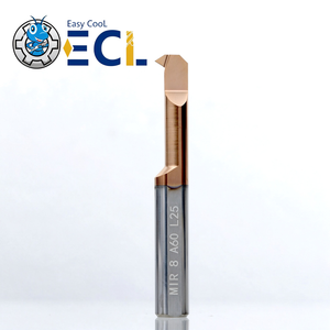 Barre de perçage en carbure Easy Cool ECL MIR 8 mm, longueur totale 60 mm, revêtement PVD, outil de tournage interne CNC, précision H6, conique Cat40 - Product Image 1