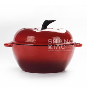 Casserole <span class=keywords><strong>en</strong></span> <span class=keywords><strong>fonte</strong></span> émaillée <span class=keywords><strong>en</strong></span> forme de poivron, <span class=keywords><strong>cocotte</strong></span>, plat de cuisson <span class=keywords><strong>en</strong></span> <span class=keywords><strong>fonte</strong></span> hollandaise - Product Image 1