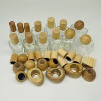 Bouchons en bois personnalisés durables pour diffuseurs de parfum, couvercles carrés en hêtre pour bouteilles