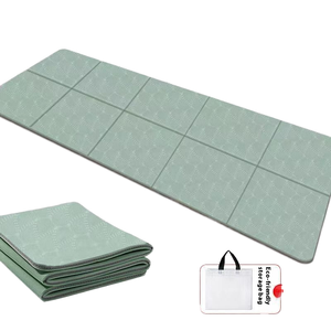 2025 Portable pliable TPE épais tapis de Yoga antidérapant Logo personnalisé 4-6mm Fitness maison plancher salle de sport utilisation écologique avec sac - Product Image 1