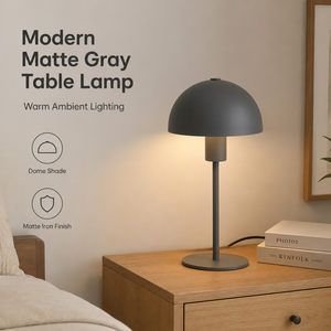 Modern Metal <b>Table</b> Lamp E27 Bulb Warm Ambient Light Iron Nightstand Decor For Bedroom <b>Bedside</b> Reading Desk Living Room - Product Image 2