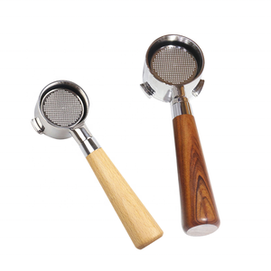 Porte-filtre sans fond personnalisable en acier inoxydable 51 mm à 2 oreilles pour <span class=keywords><strong>Delonghi</strong></span> ECO310/311 ECO35.31, accessoire pour café expresso - Product Image 4