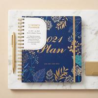 Carnet de notes personnalisé à couverture rigide avec reliure spirale, agenda hebdomadaire pour femmes