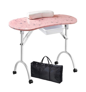 Mesa tecnológica de manicura móvil para el hogar, Spa, salón de belleza, uso de lámpara de uñas de <span class=keywords><strong>Gel</strong></span> incluida, mesa de manicura profesional - Product Image 1