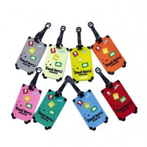 Étiquettes de bagages en PVC souple et mignonnes - Identificateurs de bagages personnalisés pour les voyages et la logistique - Product Image 1