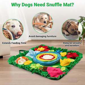 Tapis olfactif interactif pour chiens, jouet pour animaux de compagnie pour les garder occupés, puzzle pour chiens, gamelle à alimentation lente pour chiots, tapis de léchage pour friandises pour animaux de compagnie - Product Image 5