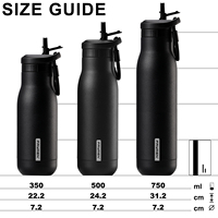 Bouteille d'eau portable OEM d'usine 350ml 500ml 750ml en acier inoxydable, gourde isotherme sportive avec paille, garde au froid et au chaud