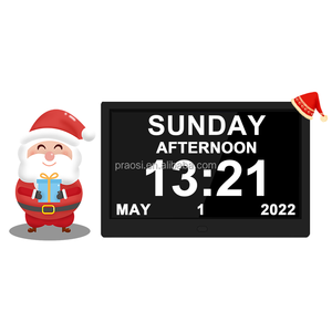 Foto Música Reproducción de vídeo Calendario digital Reloj de día 2 en 1 Reloj de demencia 7 "10" Pulgadas con holandés Alemania Finlandés Inglés Idiomas - Product Image 1