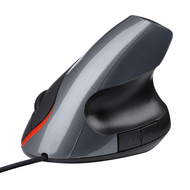 Vertical Wired Optical Mouse, Ergonomic Upright Desktop Notebook Office Mouse
