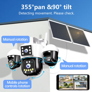 Cámara Solar 4G para Exteriores NyteElf, Cuatro Lentes, Cuatro Pantallas, Detección de Movimiento PTZ, Alarma, Vigilancia en Línea 24/7, Cámara Solar Aov - Product Image 6
