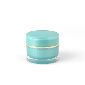 50G Ronde Acryl Jar Ex-Voorraad Klaar Om Groene Cosmetische Jar 50gr Plastic Crème Pot Container Plastic jar