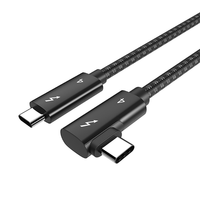 Kabel Thunderbolt Pengisian Daya Super Cepat dan Kabel Tipe C ke Tipe C Pengisian Cepat 100w 1 Meter, Kabel Data 40gbps untuk Laptop
