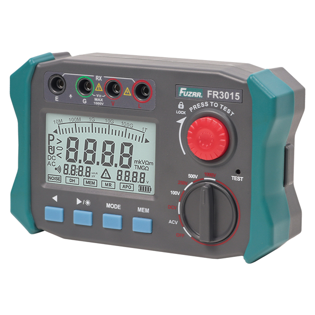 FR3015 Digital 1000v Insulation Resistance Test Meter Megohmmeter Insulation Resistance Tester 0.1mohm~20gohm