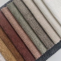 Tissu chenille tissé 100 % polyester 360 GSM, durable, uni, pour ameublement, canapé, rideau, textile de maison