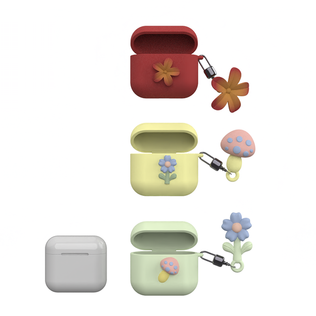 Factory Support Custom Custom High Quality Multicolor Silicone Products Cute Natural Design Protective Casing bluetooth Earphone