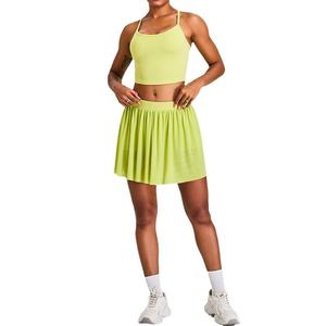 Traje deportivo de secado rápido para mujer, falda de tenis con pedal Pickleball, ropa de tenis antiexposición - Product Image 5