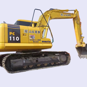 Excavatrice sur chenilles Komatsu PC110 de 11 tonnes |   Mini-pelleuse d'occasion fabriquée au Japon |   Excavatrice d'occasion pour travaux utilitaires - Product Image 1