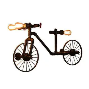Велосипедная люстра в стиле ретро, индивидуальная лампа в стиле лофт, индастриал, для кафе, ресторана, бара, украшение для магазина одежды