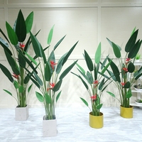 Arbre artificiel des oiseaux de paradis avec fleur pour la décoration intérieure et extérieure