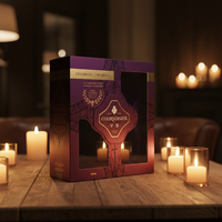 Boîte d'expédition en carton rigide pour bouteille de vin, fermeture magnétique, doublure en éponge, laminage mat, revêtement UV, emballage cadeau personnalisable